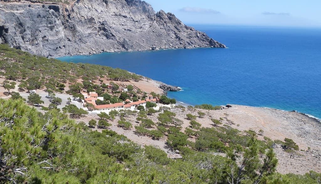 Koudoumas Monastery Beach