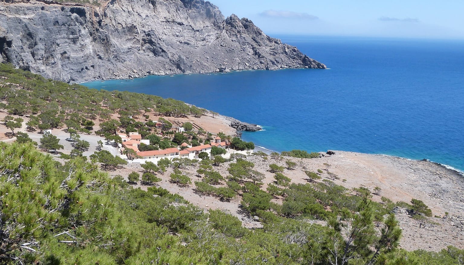Koudoumas Monastery Beach